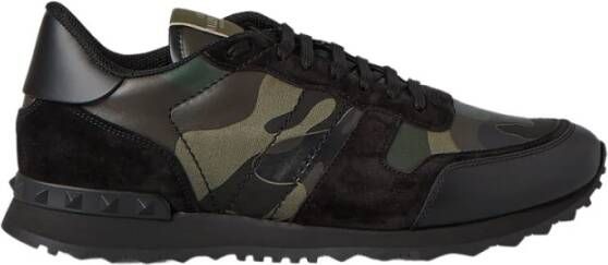 Valentino Garavani Camouflage Rockrunner Sneakers Groen Heren