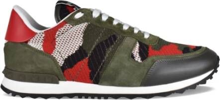 Valentino Garavani Camouflage Rockrunner Sneakers Multicolor Heren