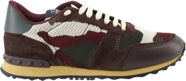 Valentino Garavani Camouflage Sneakers met Rubberen Zool Multicolor Heren