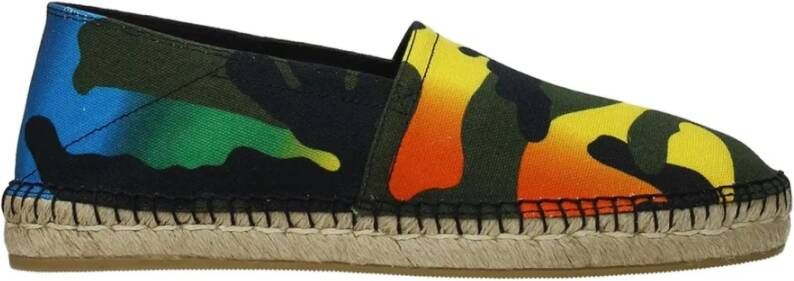 Valentino Garavani Canvas Espadrilles met Multicolor Print Multicolor Heren