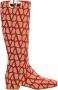 Valentino Garavani Canvas Logo Laarzen met Side Vlogo Multicolor Dames - Thumbnail 1