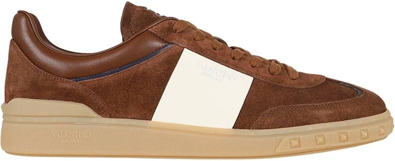 Valentino Garavani Chocoladebruine Highline Worker Sneaker Brown Heren