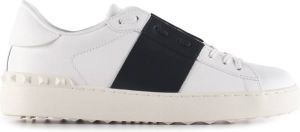 Valentino Garavani Contrasterende kalfsleren sneakers Wit Dames
