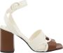 Valentino Garavani Elegante ivoorkleurige sandalen met hak - Thumbnail 1
