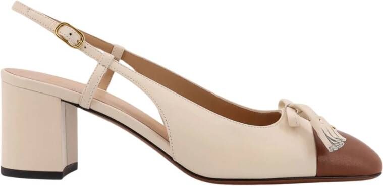 Valentino Garavani Elegante Slingback Hakken met Messing Logo