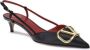 Valentino Garavani Elegante VLogo Slingback Kitten Heel Pumps - Thumbnail 1