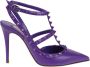 Valentino Garavani Elektrisch Violet Rockstud Hoge Hak Sandalen Purple Dames - Thumbnail 1