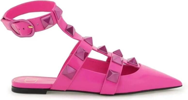 Valentino Garavani Flat Sandals Pink Dames