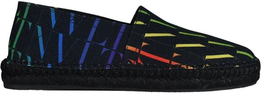Valentino Garavani Multicolor Vlnt Slip-On Espadrillas Black