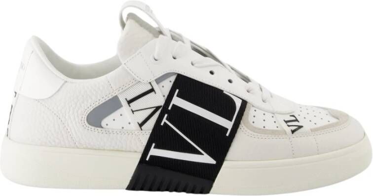 Valentino Garavani Gegreineerde leren sneakers