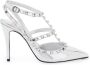 Valentino Garavani Zilveren Rockstud Patent Leren Pumps Gray Dames - Thumbnail 1
