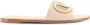 Valentino Garavani Gele Leren Sandalen Logo Patch - Thumbnail 1