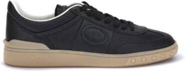 Valentino Garavani Geperforeerde leren sneakers met kwastband
