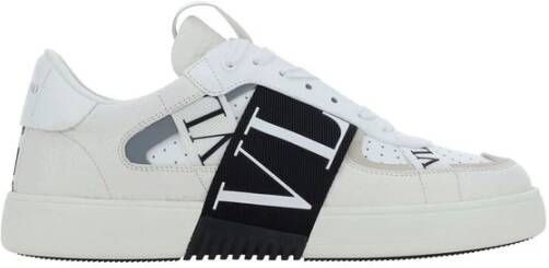 Valentino Garavani Geperforeerde Sneakers met Webbing Banden