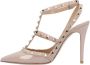 Valentino Garavani Gestudeerde Enkelband Pumps met Puntige Neus - Thumbnail 1