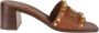 Valentino Garavani Gips Giettabak Slide Brown Dames - Thumbnail 1