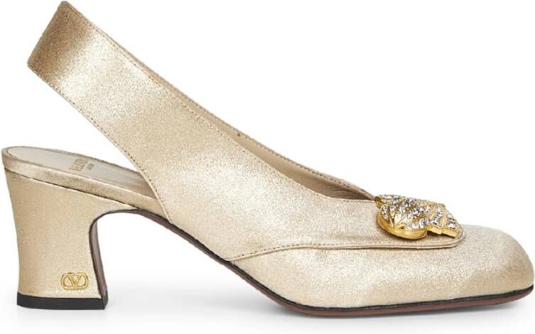 Valentino Garavani Glitter Enkelband Hakken met Kristal