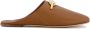 Valentino Garavani Goudkleurig Logo Leren Muiltjes Vrouwen Brown Dames - Thumbnail 1