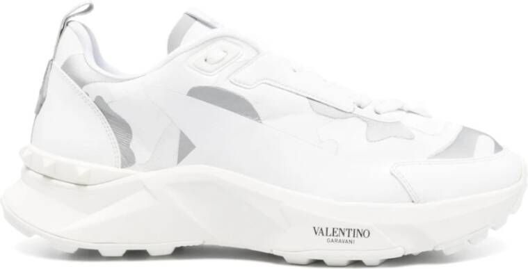 Valentino Garavani Grijze Sneakers met Rockstud-details Gray Heren