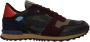 Valentino Garavani Groene Camo Studded Leren Sneakers - Thumbnail 1