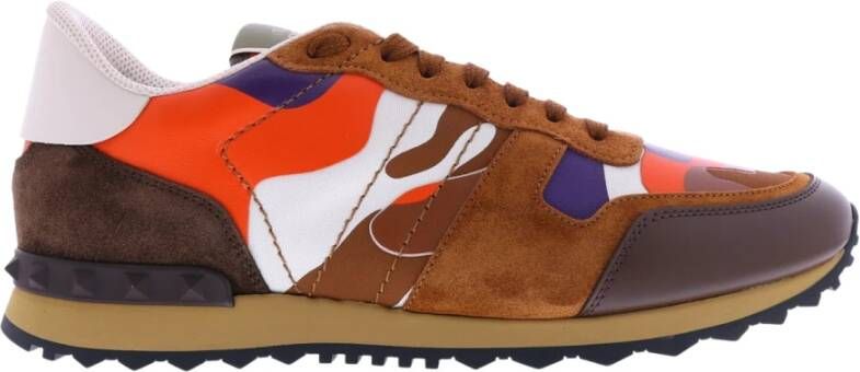 Valentino Garavani Heren Sneakers van Synthetisch Leer Bruin Heren