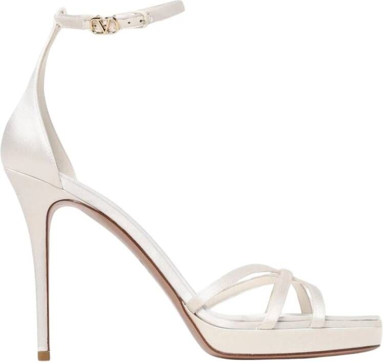 Valentino Garavani Ivoor Enkelband Hak Sandalen