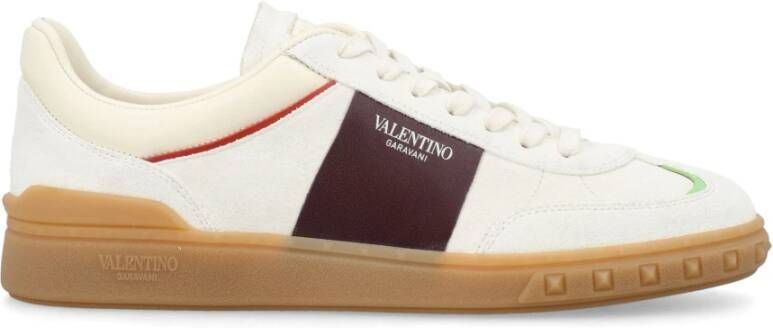 Valentino Garavani Ivory Lage Sneakers Beige Heren