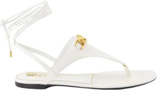 Valentino Garavani Ketting Sandalen White Dames