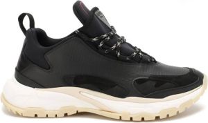 Valentino Garavani Leren Logo Sneakers Zwart Dames