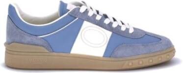 Valentino Garavani Leren sneakers met suède en kwastjesband