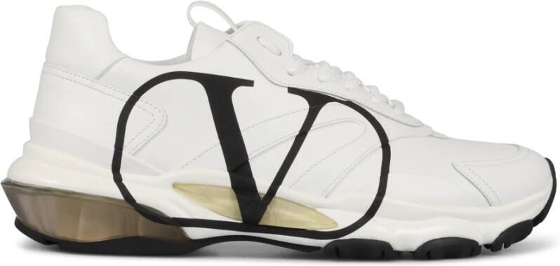 Valentino Garavani Leren Sneakers met Ronde Neus