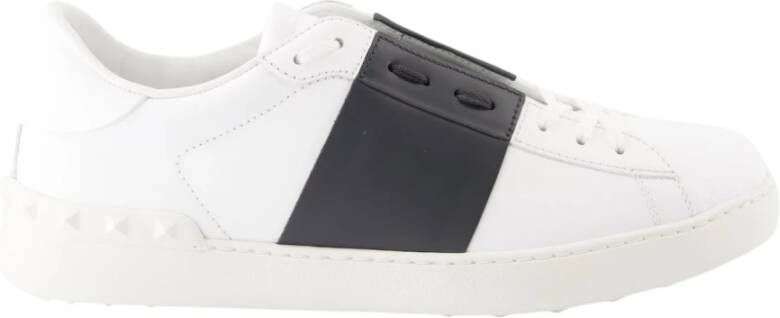 Valentino Garavani Witte Leren Sneakers voor Heren White Heren