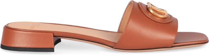 Valentino Garavani Leren Vierkante Neus Sandalen