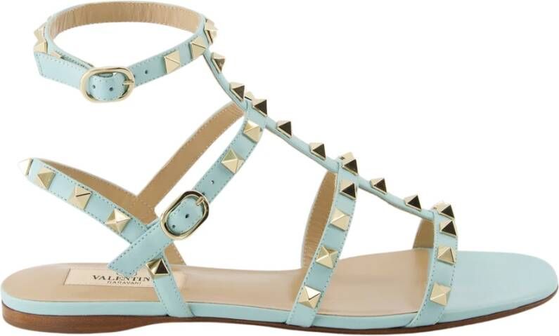 Valentino Garavani Lichtblauwe Rockstud Sandalen