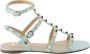 Valentino Garavani Lichtblauwe Rockstud Sandalen - Thumbnail 1