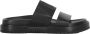 Valentino Garavani Logo Detail Leren Slippers - Thumbnail 1