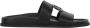 Valentino Garavani Logo Detail Leren Slippers - Thumbnail 1
