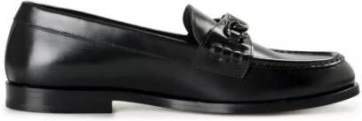 Valentino Garavani Luxe Leren Loafers met Handtekening V Logo