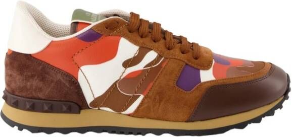 Valentino Garavani Heren Sneakers van Synthetisch Leer Bruin Heren