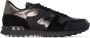 Valentino Garavani Zwarte Leren Rockrunner Camouflage Sneakers Zwart Heren - Thumbnail 4