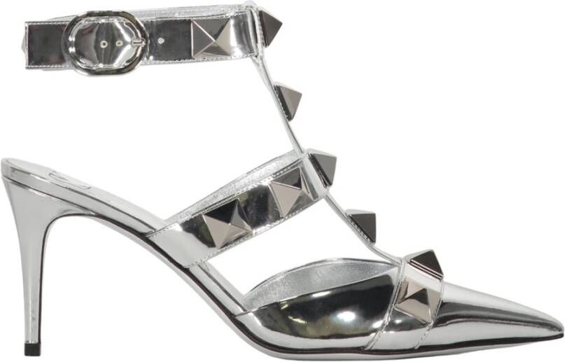 Valentino Garavani Metallic Leren Cut-Out Pumps met Studs