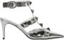 Valentino Garavani Metallic Leren Cut-Out Pumps met Studs - Thumbnail 1