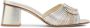 Valentino Garavani Metallic Leren Slippers Elegante Hakken - Thumbnail 1