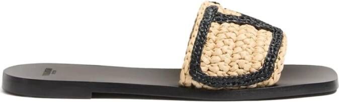 Valentino Garavani Mode Slide Sandalen Zwart