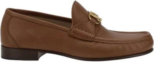 Valentino Garavani Moderne leren loafers met VLogo-plaque