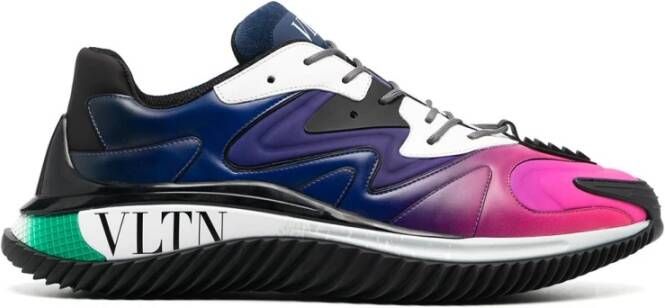 Valentino Garavani Leren Sneakers met Veters en Logo Detail