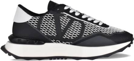 Valentino Garavani Netrunner Sneakers Beige Bruin Suède met Leren Accenten Bruin Heren