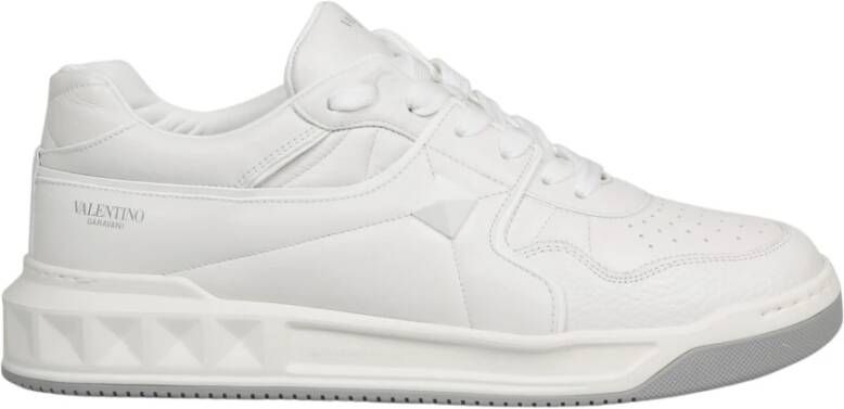 Valentino Garavani Luxe leren sneakers Wit Heren