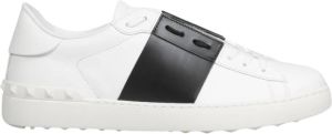 Valentino Garavani Open kalfsleren sneakers Wit Heren