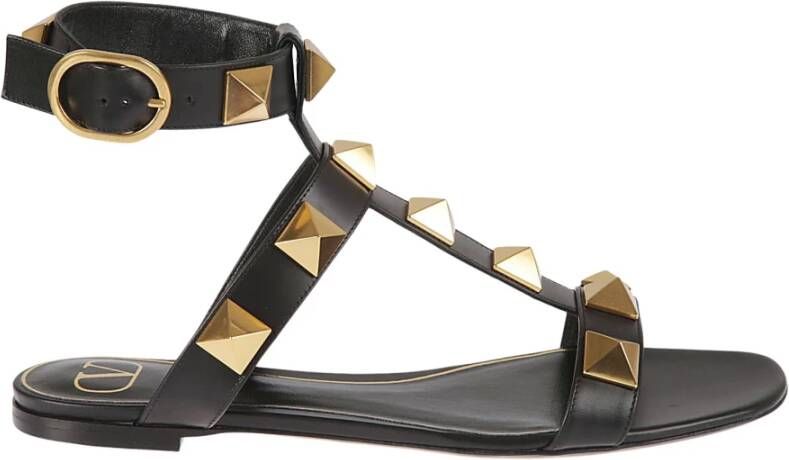 Valentino Garavani Ballerinas Roman Stud Zwart Dames